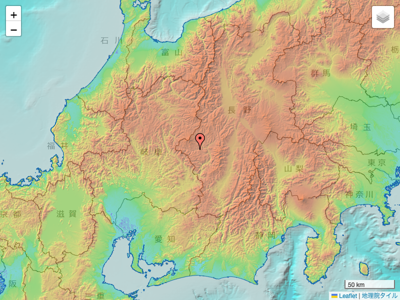 地震 2023年2月23日 23:40ごろ 長野県南部 マグニチュード2.4 最大震度1