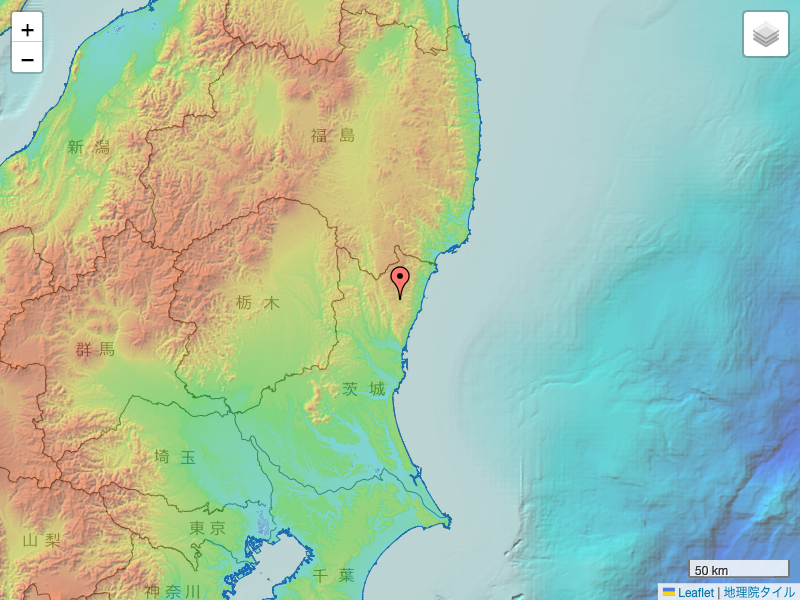 地震 2023年3月4日 14:20ごろ 茨城県北部 マグニチュード2.8 最大震度1